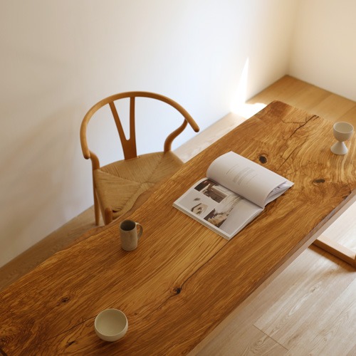 olive woodslab table