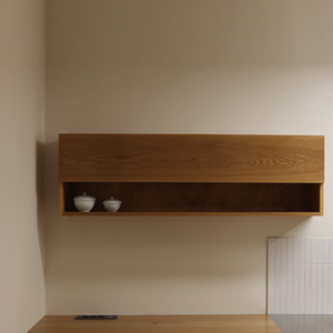 oak wall cabinet